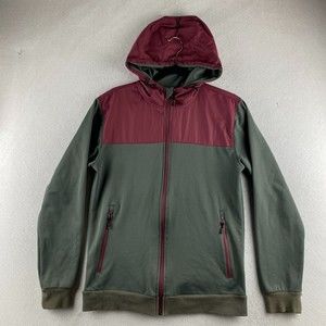 DC Hoodie Mens S Small Gray Full Zip Fleece Softshell Adjustable Hood Pockets